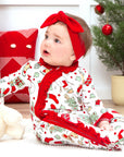 Tesa Babe Christmas Bamboo Zipper Romper