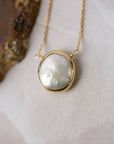 Favorites 16.5-18.5" Coin Pearl Focal Necklace