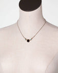 Smoky Quartz, Crystal and Abalone Necklace