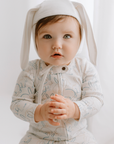 finn + emma Organic Cotton Baby Bunny Ears Bonnet