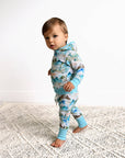 French Terry Bamboo Two Piece Hoodie Set Everest Mountain