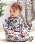 Tesa Babe Christmas Bamboo Baby Zipper Romper
