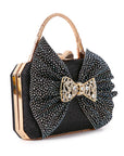 Sparkling Bow Accented Evening Bag