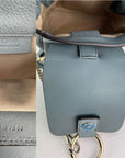 Chloe Blue Faye Mini Suede and Leather Backpack Bag