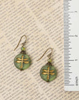 Czech Glass Dragonfly Earrings