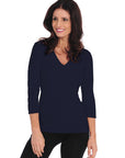 Diamont 3/4 Sleeve V-Neck (29VQ)