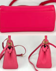 FENDI Mini Peekaboo Pink Leather Handbag