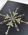 s.e. hagarman Swanky Snowflake Holiday Greeting Card