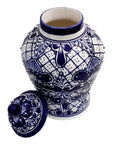 NOVICA Handmade Cobalt Ceramic Jar