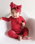 Ivy Red Dot RUFFLE ZIP