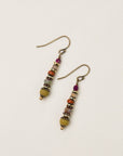 Wildflower Faceted Crystal, Czech Glass Simple Earrings