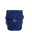 Chanel Lambskin Quilted Small Urban Spirit Blue Backpack
