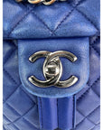 Chanel Lambskin Quilted Small Urban Spirit Blue Backpack