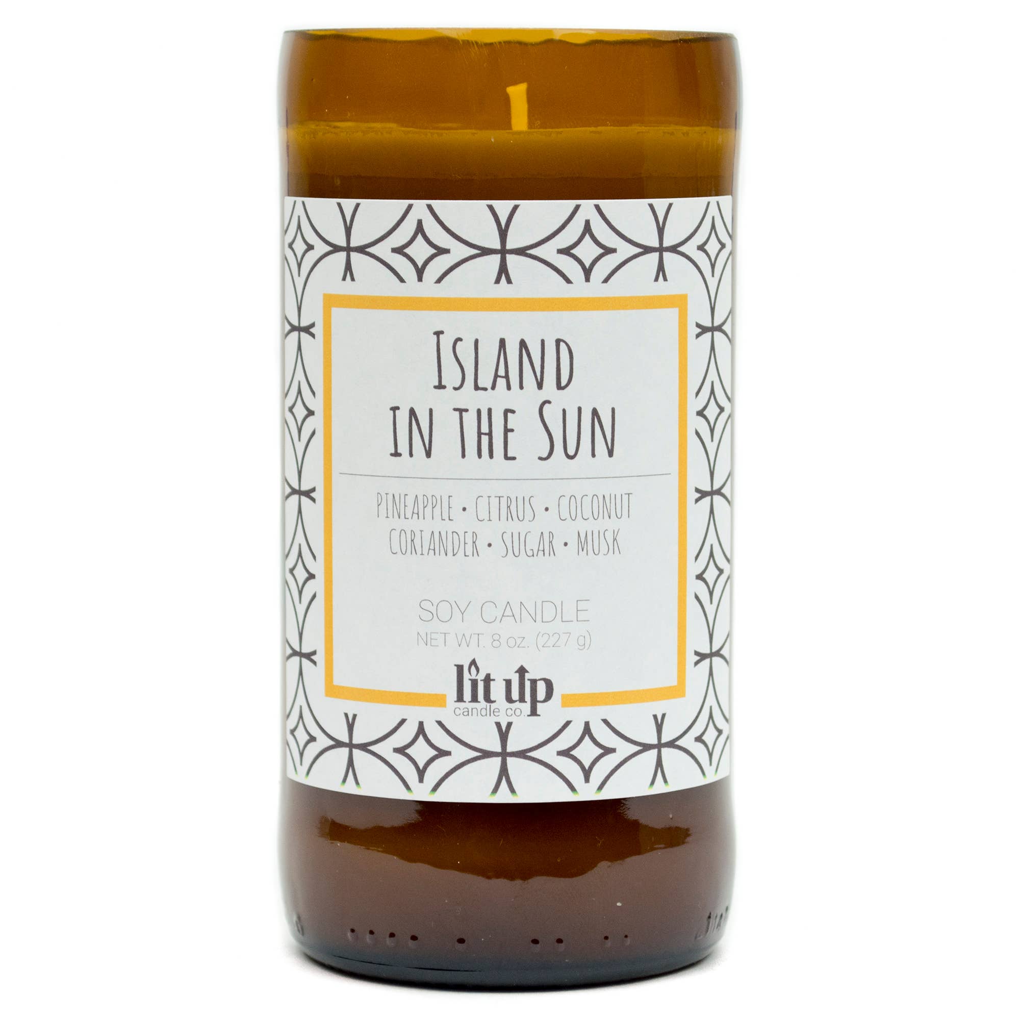Lit Up Candle Island In The Sun