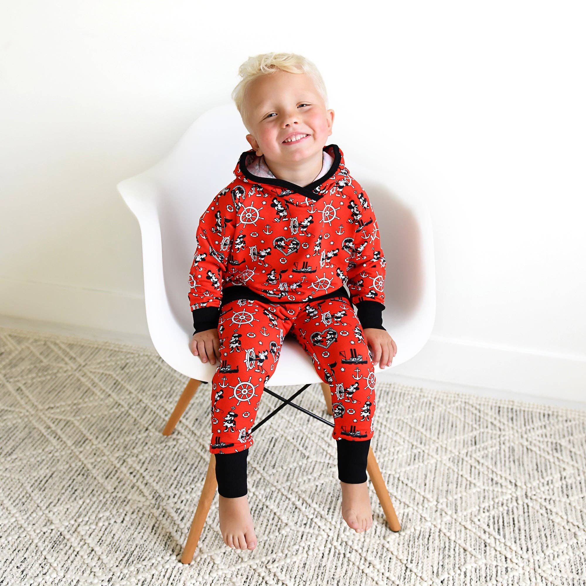 Gigi and Max Steamboat Willie Hoodie Set