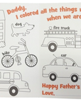 Father's Day Coloring Card (Daddy)