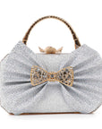Sparkling Bow Accented Evening Bag