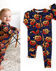 Edward Zip Bamboo Glow in the Dark Sleepies Little Halloween
