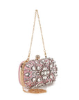 Pink Retro Jeweled Evening Bag