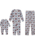 Cowboy Christmas Family Matching Soft Bamboo Pajamas