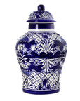 NOVICA Handmade Cobalt Ceramic Jar