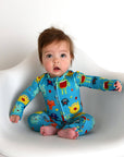 Finn Zip Bamboo Valentines Day Monster Baby Outfit