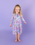 Pippa Floral Tutu Dress Bambo Valentines Day Outfit