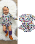 Gigi and Max Annie Floral Snap Tutu Dress