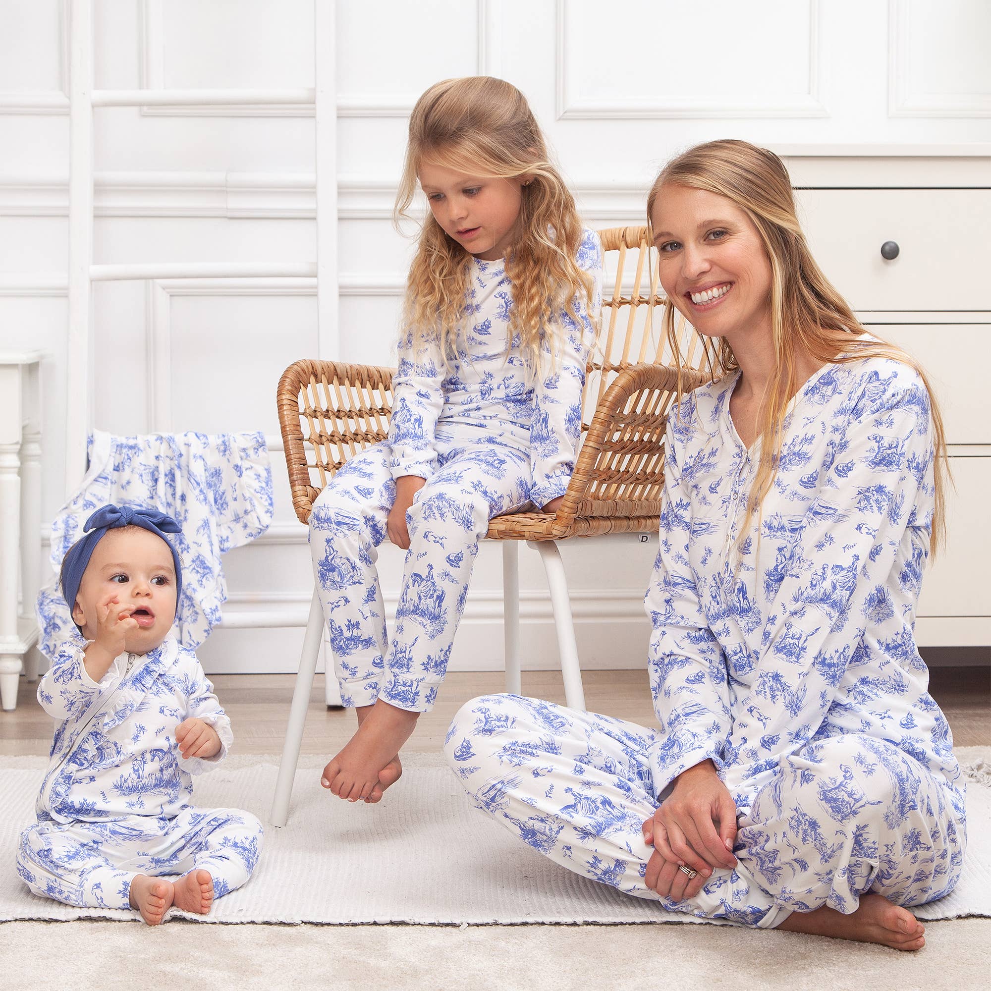 Tesa Babe Toile de Jouy Bamboo Romper