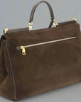 Dolce & Gabbana My Sicily Suede Top Handle Bag
