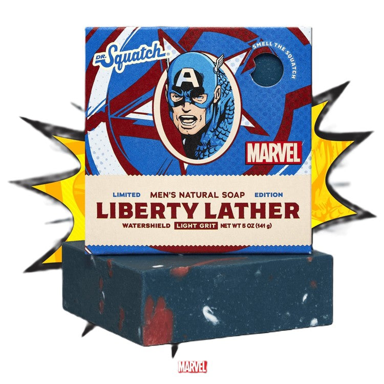 Dr. Squatch Marvel Liberty Lather Bar Soap