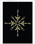 s.e. hagarman Swanky Snowflake Holiday Greeting Card