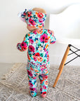 Maggie Ruffle Zip Bamboo Baby Zip Sleepies Little Outfit