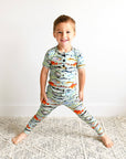 Bamboo Pajama Kids Clothing Sleepies Toddler 2PC Set Tommy Fish