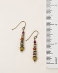 Wildflower Faceted Crystal, Czech Glass Simple Earrings