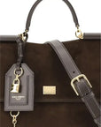 Dolce & Gabbana My Sicily Suede Top Handle Bag