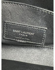 Saint Laurent Sac De Jour Embellished Patches Baby Black Leather Shoulder Bag