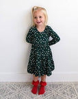 Bamboo Kids Girl Toddler Clothing Swing Dress Dottie