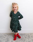 Bamboo Kids Girl Toddler Clothing Swing Dress Dottie