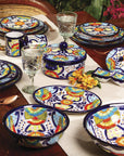 NOVICA Raining Flowers Ceramic Serving Bowl