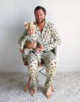 Gigi + Max Bamboo Madden Football Zip Pajamas