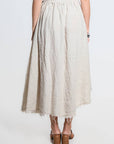 Tina Stephens Maureen Diagonal High Low Linen Skirt SS104
