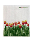 Swedish Dishcloth Orange Tulips