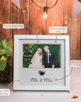 Mr. & Mrs. Wedding Thumbprint Heart Frame