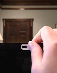 BAD GUY BLOCKER WEBCAM SECURITY CURTAIN : BLACK