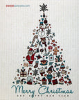 Swedish Dishcloths Christmas Tree Collage