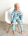 French Terry Bamboo Two Piece Hoodie Set Everest Mountain