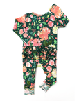 Jolie Floral Ruffle Zip One Piece