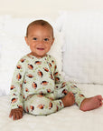 Gigi + Max Bamboo Madden Football Zip Pajamas