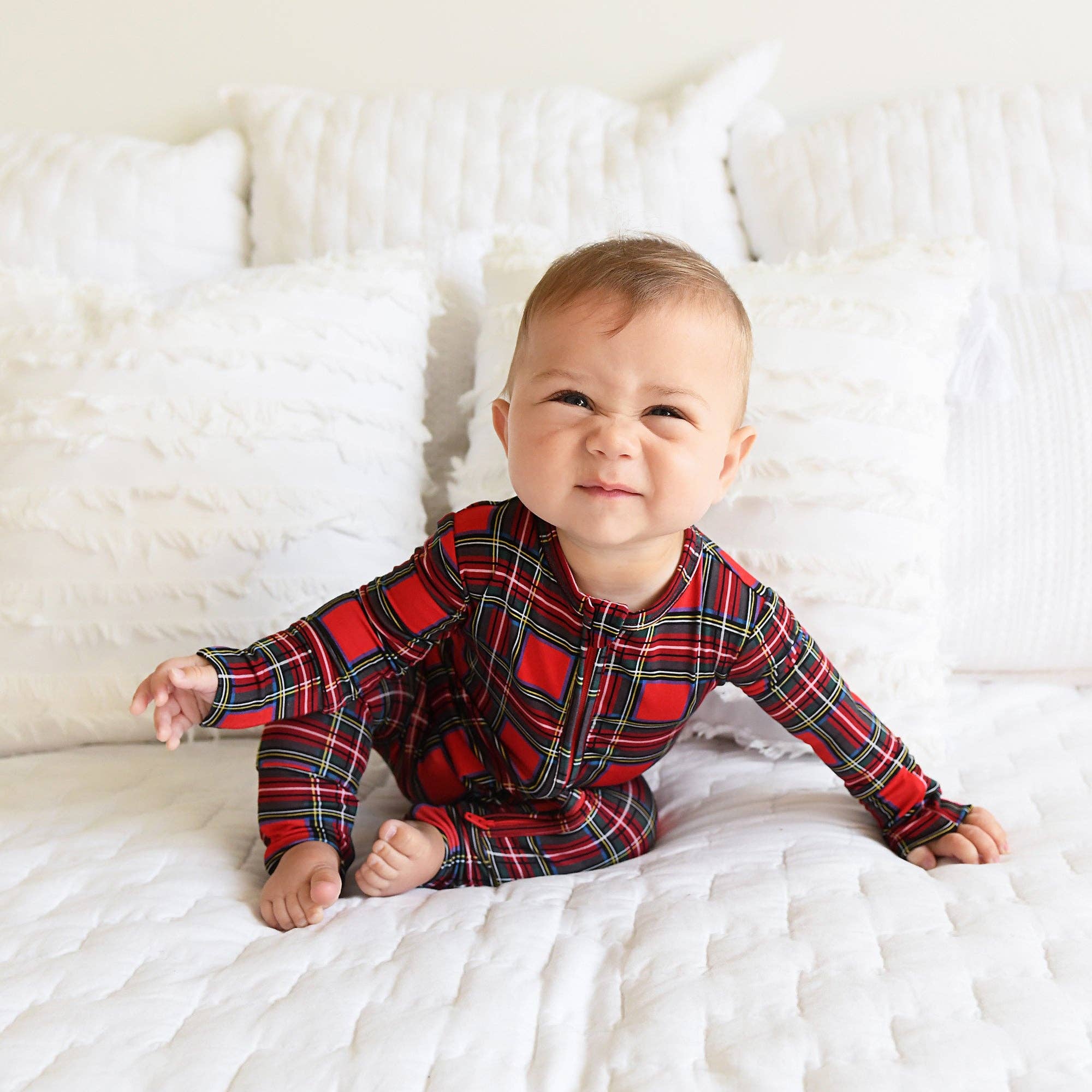 Gigi and Max Holland Zip Romper